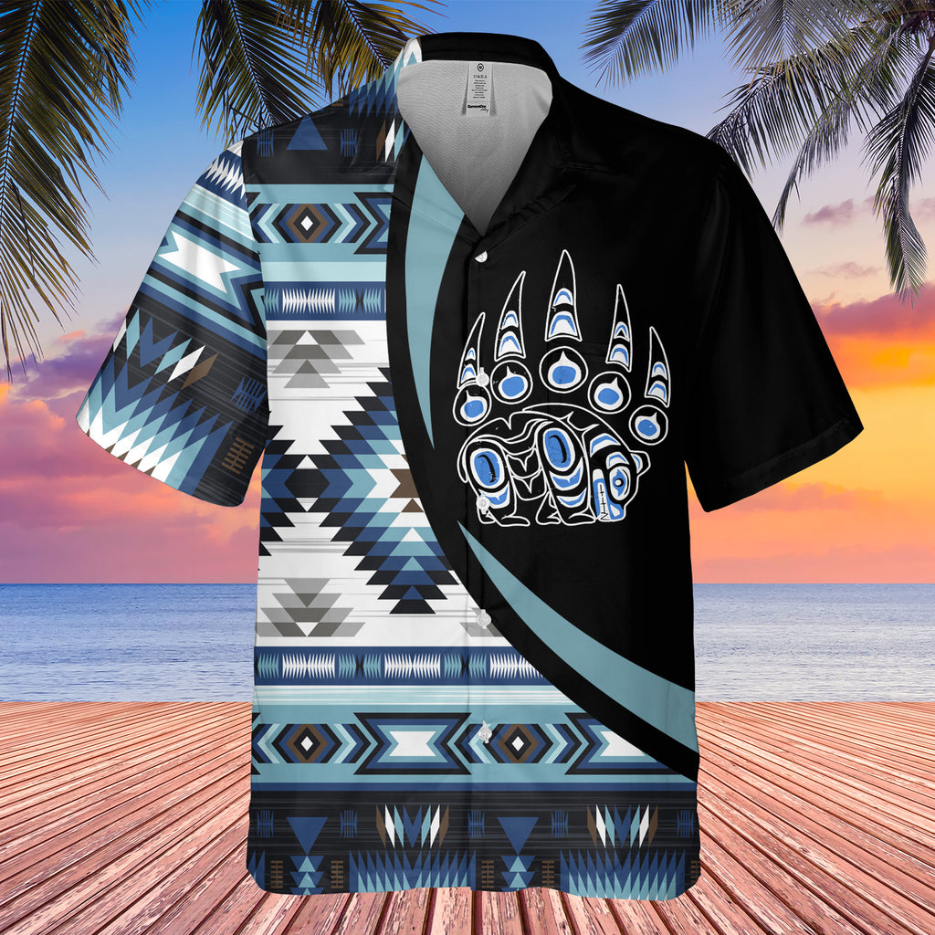 Powwow StoreGBHW000782 Tribe Design Native American Hawaiian Shirt 3D