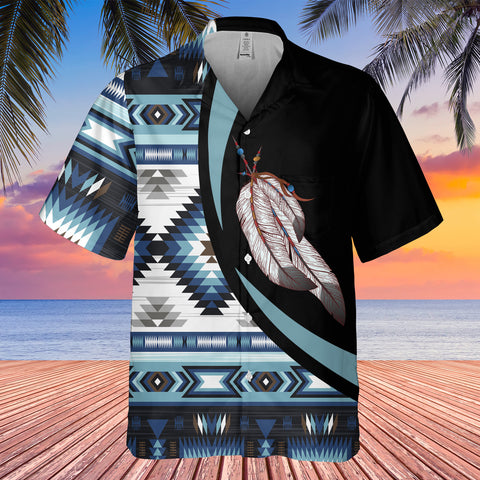GB-HW000783 Tribe Design Native American Hawaiian Shirt 3D