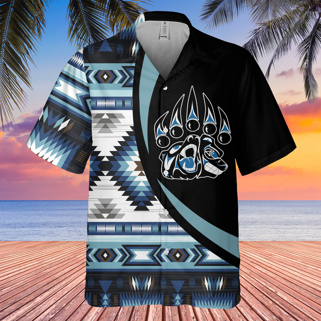 Powwow StoreGBHW000784 Tribe Design Native American Hawaiian Shirt 3D