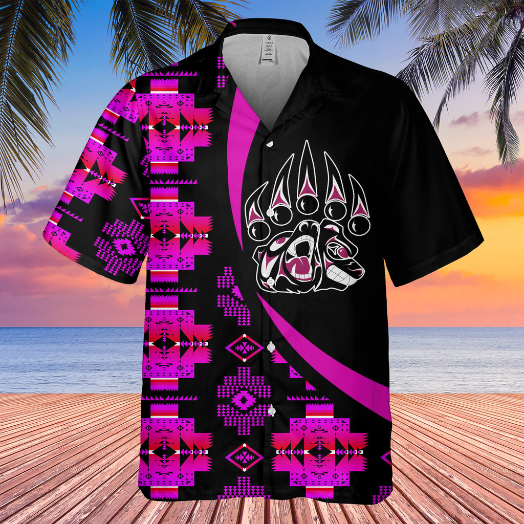 Powwow StoreGBHW000788 Tribe Design Native American Hawaiian Shirt 3D