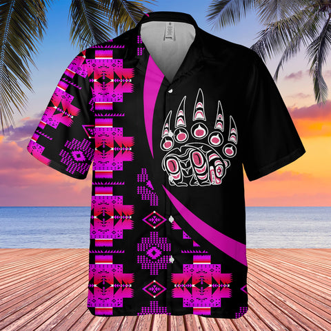 Powwow StoreGBHW000790 Tribe Design Native American Hawaiian Shirt 3D