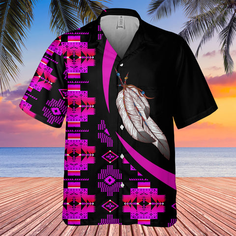 GB-HW000791 Tribe Design Native American Hawaiian Shirt 3D