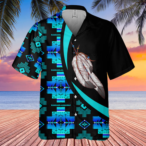 GB-HW000795 Tribe Design Native American Hawaiian Shirt 3D