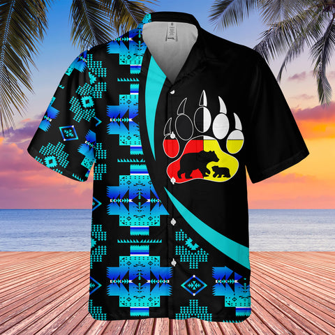GB-HW000797 Tribe Design Native American Hawaiian Shirt 3D