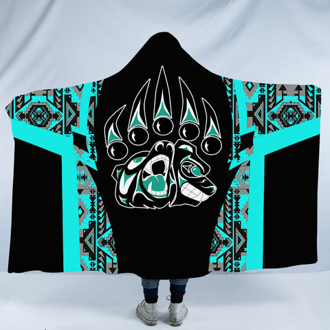 HDB00171 Pattern Native American Design Hooded Blanket