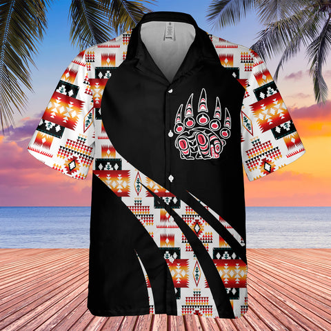 GB-HW000804 Tribe Design Native American Hawaiian Shirt 3D