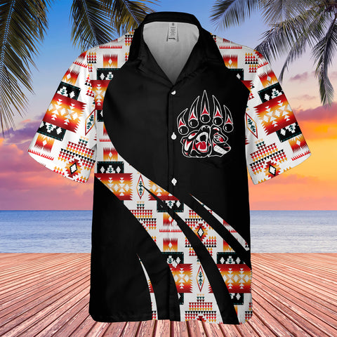 GB-HW000806 Tribe Design Native American Hawaiian Shirt 3D