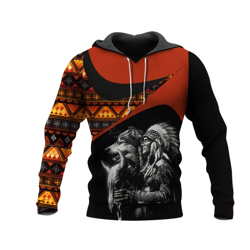 Powwow StoreHD0011463 Pattern Native Pride 3D Hoodie