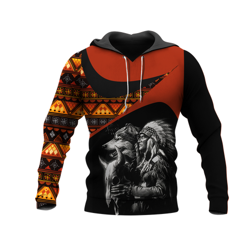 Powwow StoreHD0011463 Pattern Native Pride 3D Hoodie