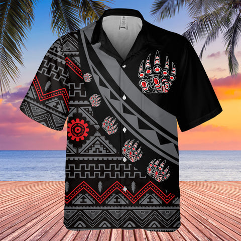 Powwow StoreGBHW001111 Tribe Design Native American Hawaiian Shirt 3D