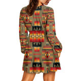 Powwow Storegb nat00046 04 pattern native american womens v neck dress