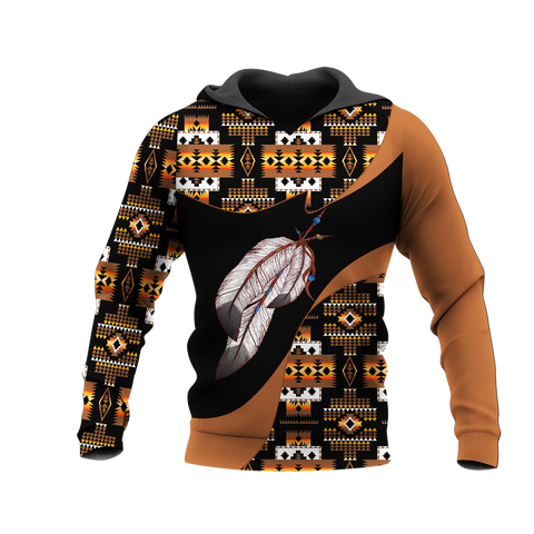 Powwow StoreHD0011989 Pattern Native Pride 3D Hoodie