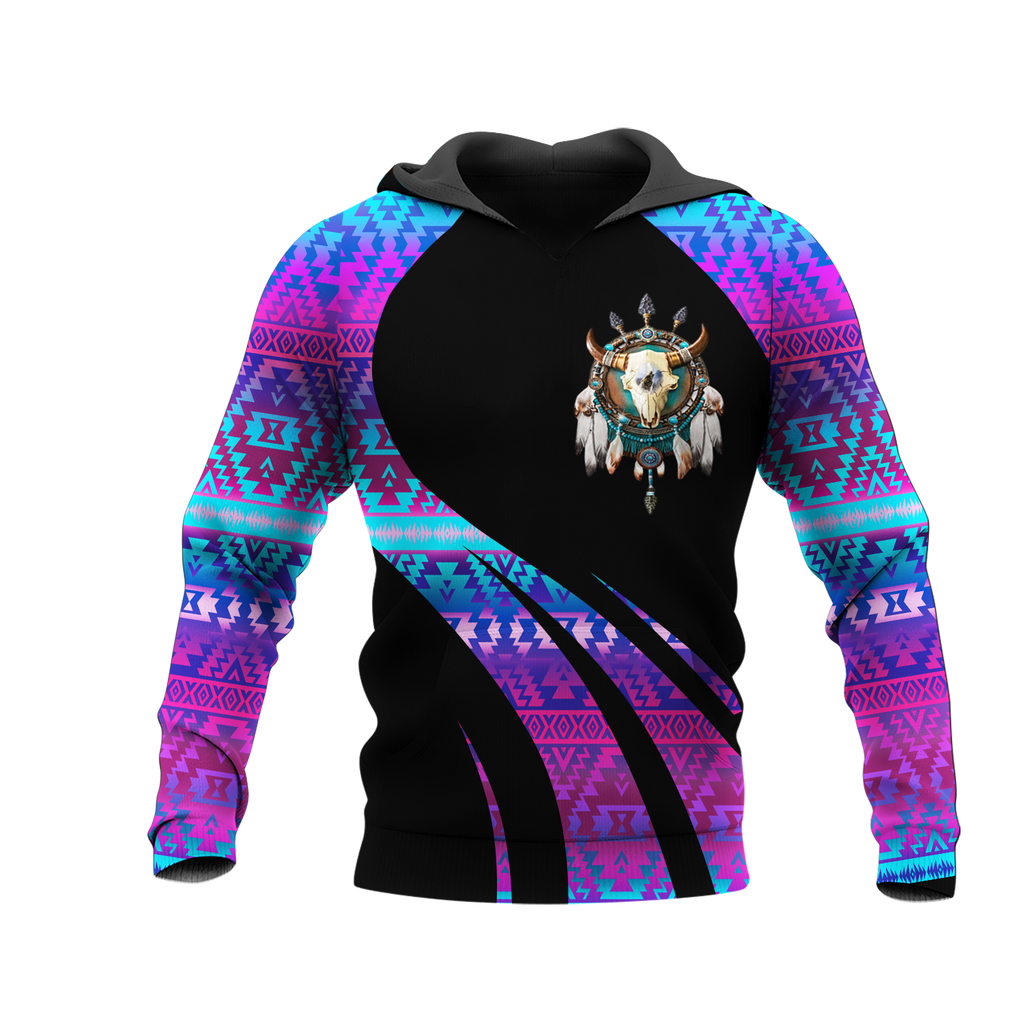 Powwow StoreHD0011691 Pattern Native Pride 3D Hoodie