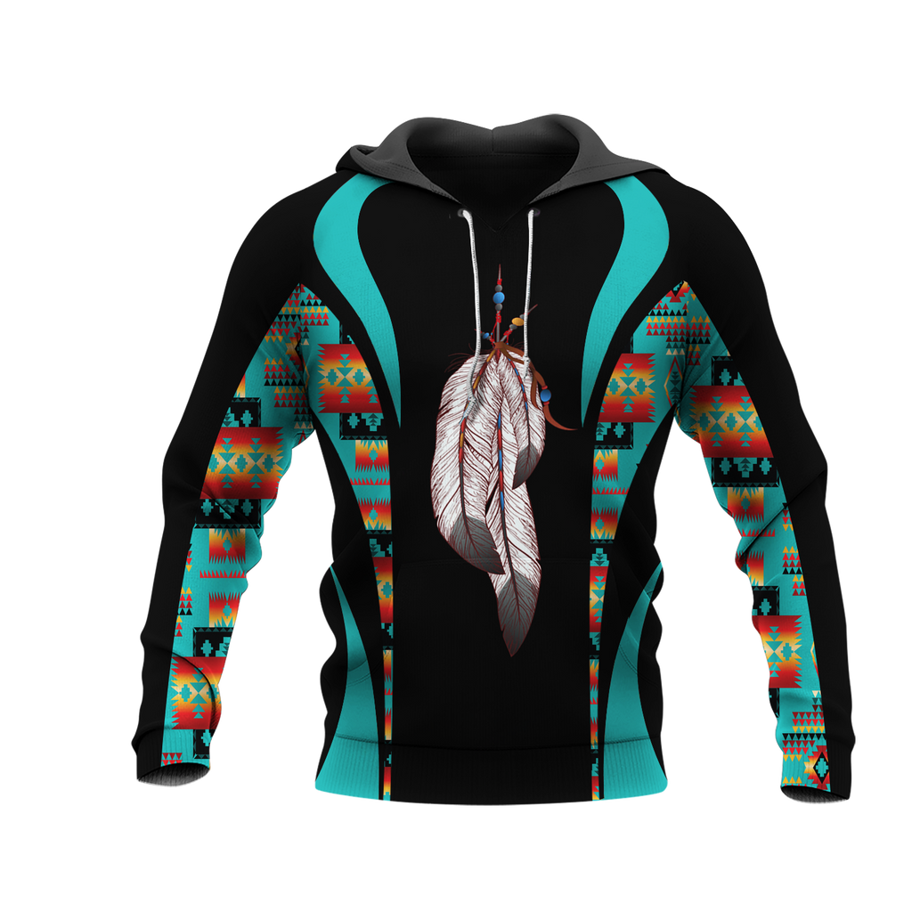 Powwow StoreHD0011541 Pattern Native Pride 3D Hoodie