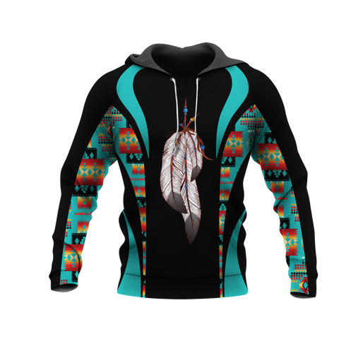 Powwow StoreHD0011541 Pattern Native Pride 3D Hoodie