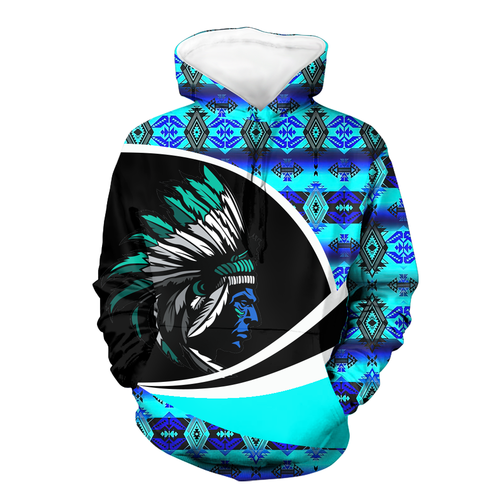 Powwow StoreHD0011341  Pattern Native Pride 3D Hoodie