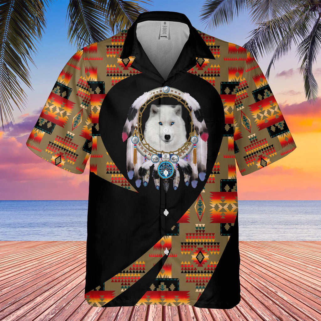 GB-HW000835 Tribe Design Native American Hawaiian Shirt 3D