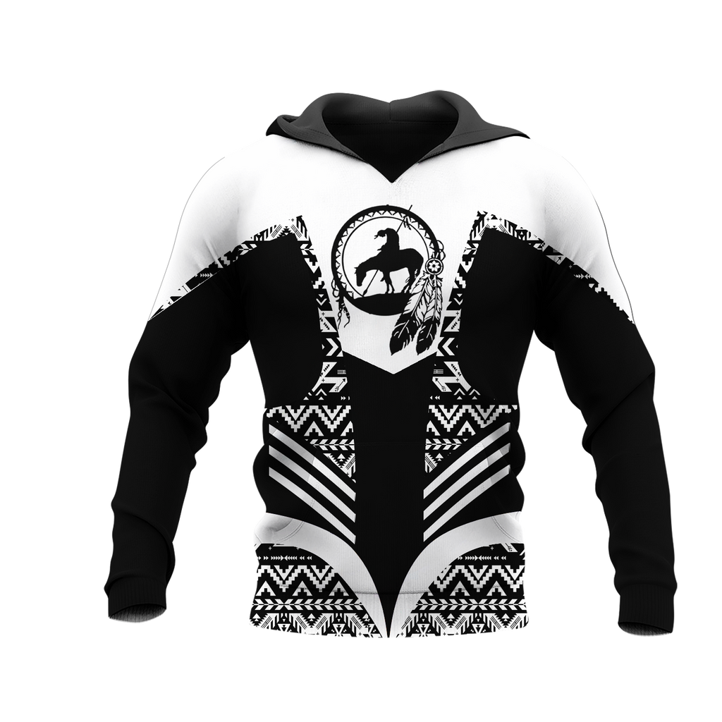 Powwow StoreHD001167 Pattern Native Pride 3D Hoodie