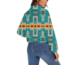 GB-NAT00062-05 Pattern Native American Women's Zip Jacket