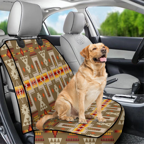 Powwow StoreGBNAT0006210  Pattern Tribal Native Waterproof Car Front Seat Cover for Pet