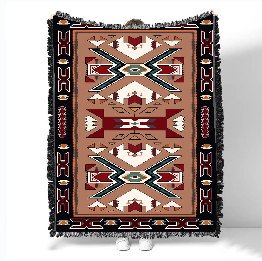 Powwow StoreGBNAT0002 Pattern Native Woven Blanket