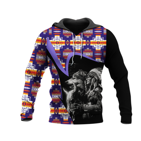 Powwow StoreHD0011520 Pattern Native Pride 3D Hoodie