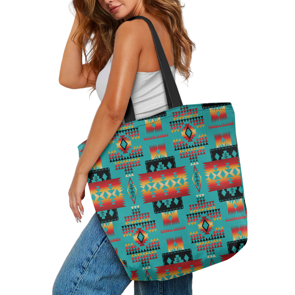 Powwow StoreGBNAT0004601  Pattern Tribe Canvas Shopping Bag