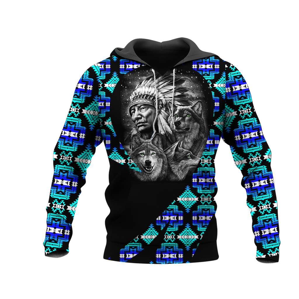 Powwow StoreHD0011614 Pattern Native Pride 3D Hoodie