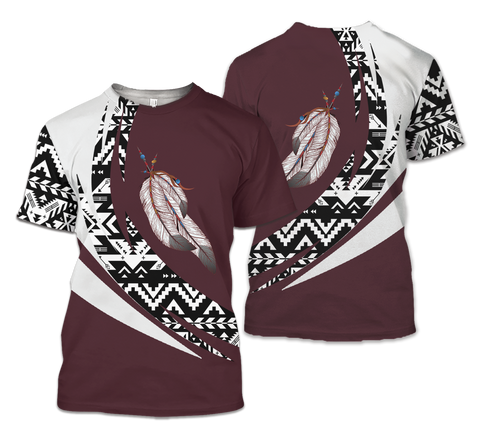 TS00115 Pattern Native American 3D T-Shirt