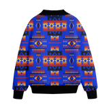 GB-NAT00046-06 Pattern Native American Unisex Knitted Fleece Lapel Outwear