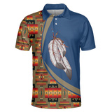 POLO0004 Native American  Polo T-Shirt 3D