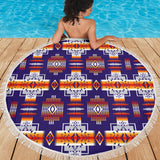 Powwow Storegb nat0004 native american design beach blanket