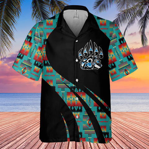 GB-HW000818 Tribe Design Native American Hawaiian Shirt 3D