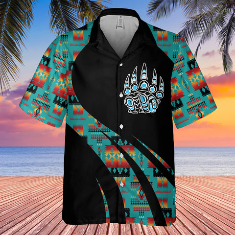 GB-HW000820 Tribe Design Native American Hawaiian Shirt 3D