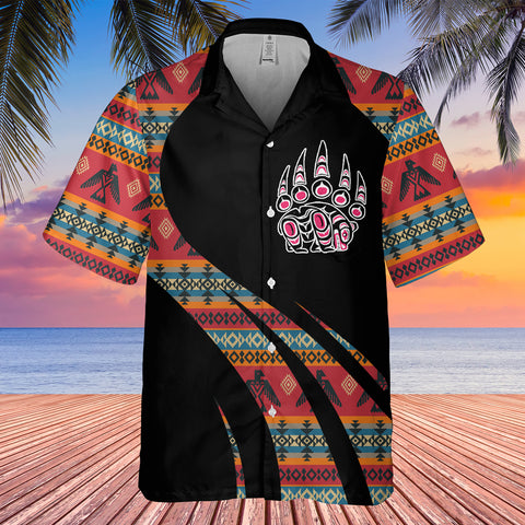 GB-HW000824 Tribe Design Native American Hawaiian Shirt 3D