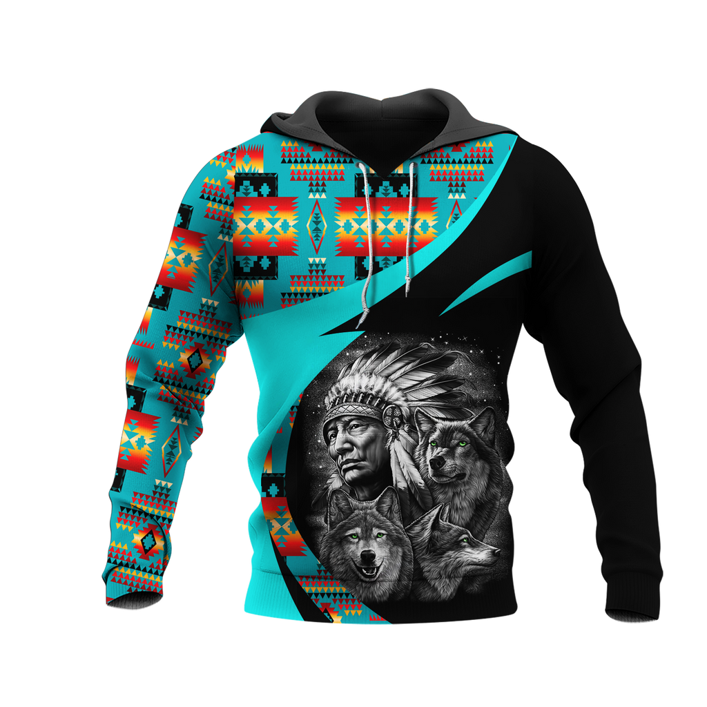 Powwow StoreHD0011334  Pattern Native Pride 3D Hoodie