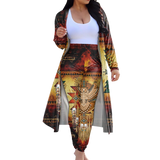 Powwow StoreGBNAT00068B Tribe Design Native American Cardigan Coat Long Pant Set