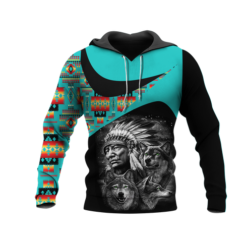 Powwow StoreHD0011714 Pattern Native Pride 3D Hoodie