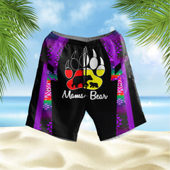 Powwow StoreGBHS00054 Pattern Native Hawaiian Shorts