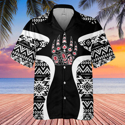 Powwow StoreGBHW000890 Tribe Design Native American Hawaiian Shirt 3D