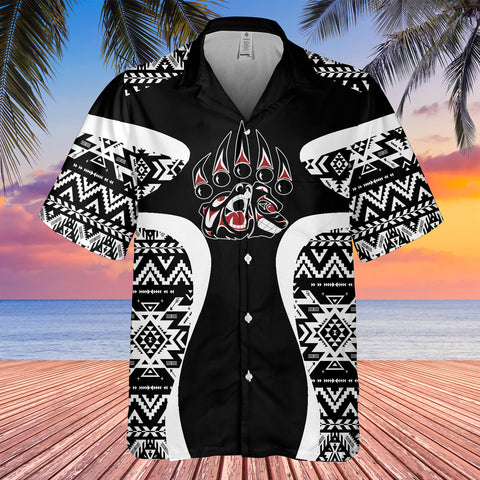 Powwow StoreGBHW000891 Tribe Design Native American Hawaiian Shirt 3D