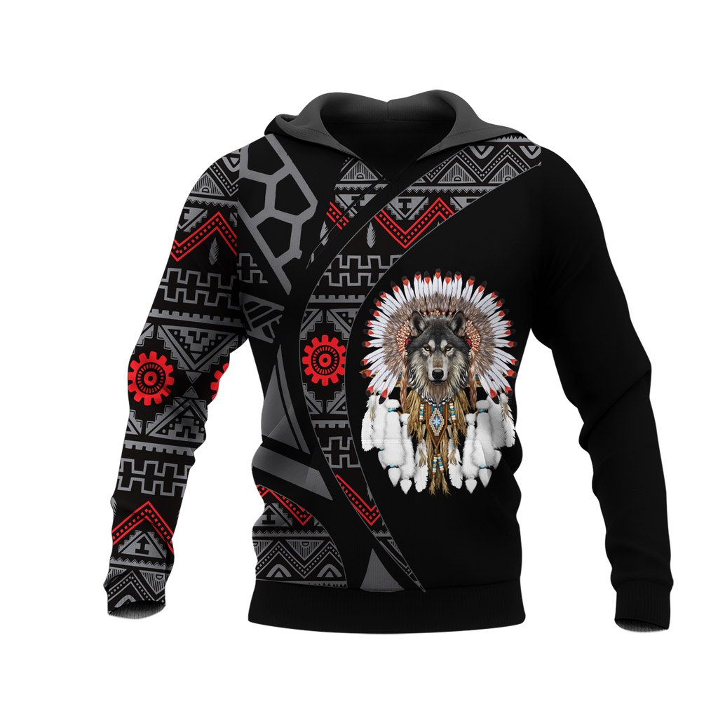 Powwow StoreHD0012449 Pattern Native Pride 3D Hoodie