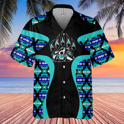 Powwow StoreGBHW000897 Tribe Design Native American Hawaiian Shirt 3D