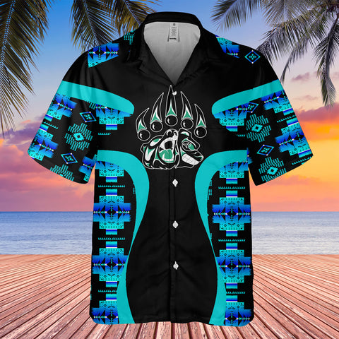 Powwow StoreGBHW000916 Tribe Design Native American Hawaiian Shirt 3D