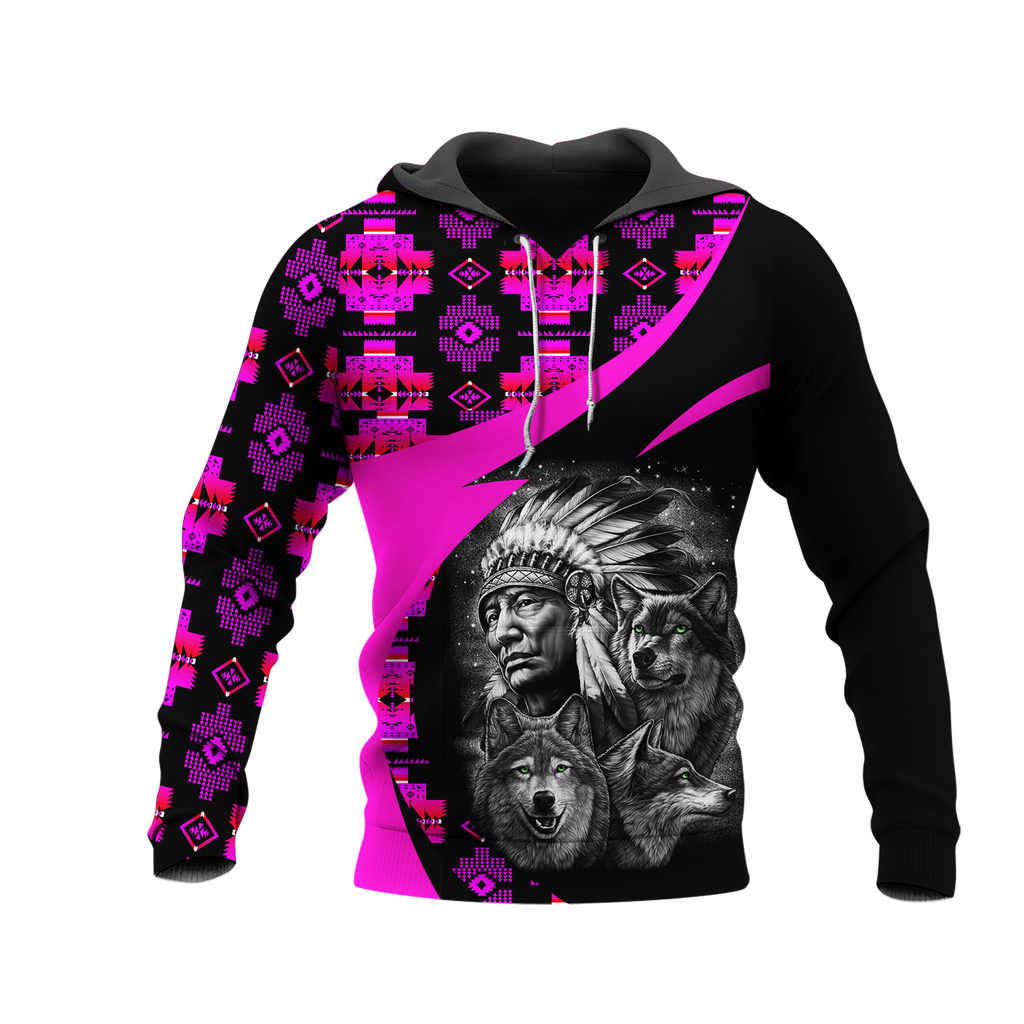 Powwow StoreHD0011364 Pattern Native Pride 3D Hoodie