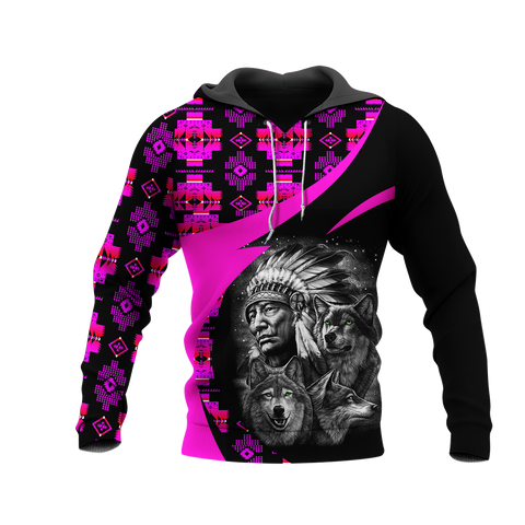 Powwow StoreHD0011364 Pattern Native Pride 3D Hoodie