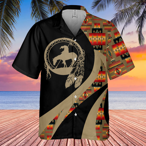 GB-HW000920 Tribe Design Native American Hawaiian Shirt 3D
