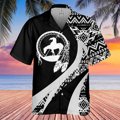GB-HW000924 Tribe Design Native American Hawaiian Shirt 3D