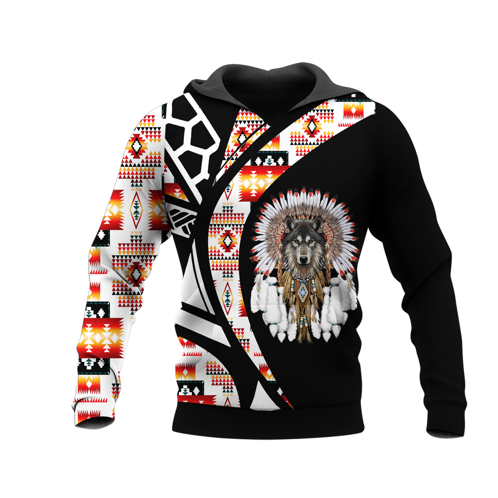 Powwow StoreHD0012452 Pattern Native Pride 3D Hoodie