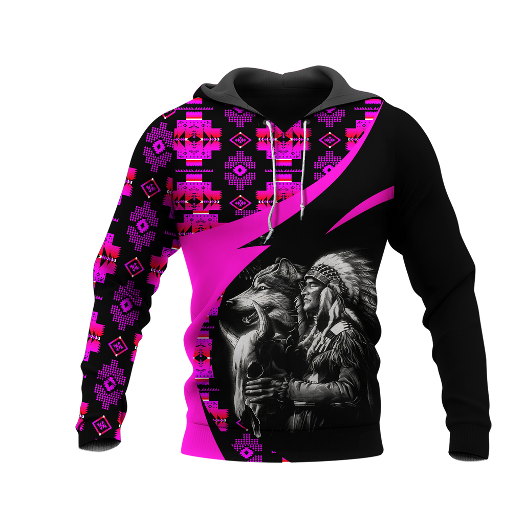 Powwow StoreHD0011365  Pattern Native Pride 3D Hoodie